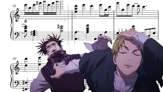 Aizo - King Gnu (Piano Sheet Music ) JJK  S3 Opening