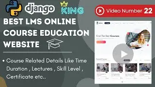 Course Related Details Show Like Duration , Lectures , Skill Level , Certificate etc. #pythondjango