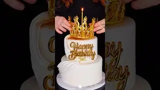 Glitter cake viral 😍✨👑