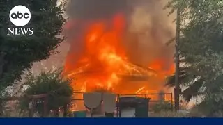 Wildfires rage in the West from lightning, extreme heat fueling the flames
