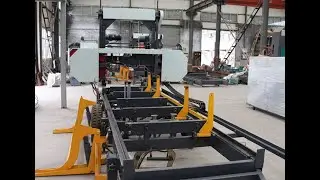 2017 new designed automatic horizontal wood band sawmill