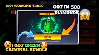 Green criminal  bundle only 500😳😦 Raider spin event  Kam se Kam diamond main garden criminal