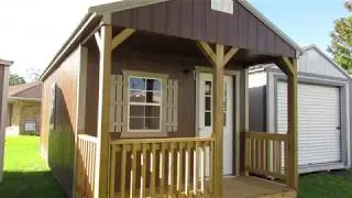 Derksen 12X24 Urethane Finish Cabin at Big W's Portable Buildings in Lafayette, Louisiana