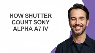 How Shutter Count Sony Alpha A7 Iv - KevinHowTo
