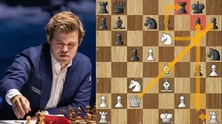 POWER PLAY BY THE WORLD CHAMPION!! || MAGNUS CARLSEN VS ALEXEY SARANA || AIRTHINGS MASTERS 2023