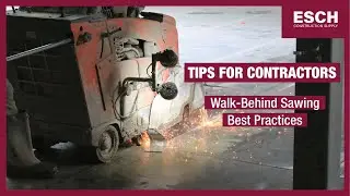 Walk-Behind Sawing Best Practices - Slab Sawing Efficiency | Esch Construction Supply