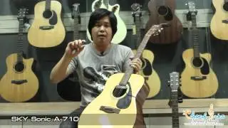 Review Skysonic A-710 ปิ๊กอัพกีตาร์โปร่งแบบคาด Sound Hole