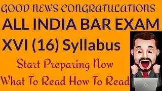 How To Prepare For AIBE XVI Exam Strategy Procedure What To Read & How To Read With Bare Acts 🥳🥳🥳🥳😳😳