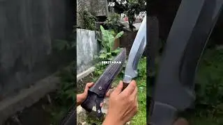 KARYA ANAK BANGSA SIAP DI EKSPOR! Pisau Bowie Tebas Survival Berburu Hunting Bushcraft Anti Lepas!