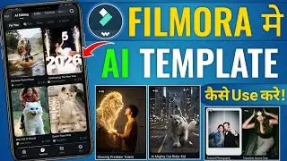 How to use Template in Filmora | How to use AI Template in Filmora | Filmora 15