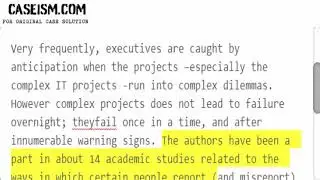 The Pitfalls of Project Status Reporting  Case Solution & Analysis Caseism.com