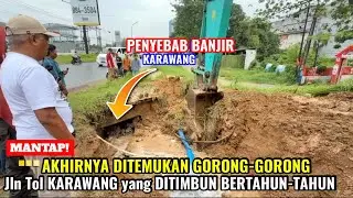 Part 1. MANTAP‼️Akhirnya Ditemukan Kembali Gorong-Gorong Jl Tol Karawang Yg Ditimbun Bertahun-tahun 