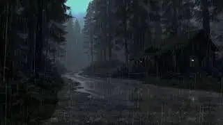 Fall asleep fast to gentle rain and thunder | Soothing sleep sounds for deep calm