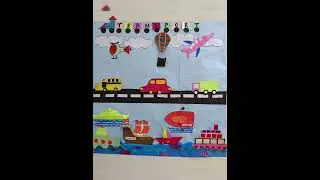 Theme board idea of transport/child interest #subscribe #education #like #art #transportation