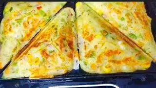 10 Minutes Breakfast No Bread Sandwich Recipe/How to Make Sandwich Without Bread/Kids FavouriteSnack