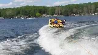 Jenna and Luke Jones tubing - Dewart Lake - 2019 Memorial Day Weekend 5-25-2019