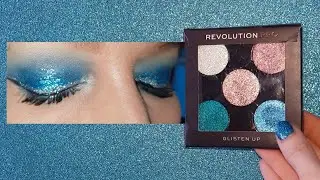 Revolution pro. Pressed glitter. Blue and silver Eyeshadow