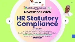 HR Statutory Compliance November 2025 #seshadri #hrcompliance #pfcompliance #pf #legalcompliance