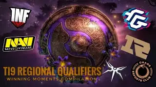TI9 Regional Qualifier Winners - Qualification WINNING MOMENTS and REACTIONS Compilation