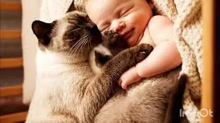 &ldquo;Loyal  Cat Brings Her Kitten to Sleep Beside the Baby &mdash; Pure Love ❤️ #cat&rdquo;