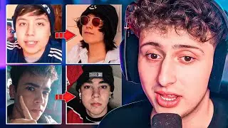REACCIONANDO A GLOW UPS DE STREAMERS FAMOSOS 😱 *muy 🥵*