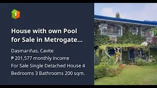 House with own Pool for Sale in Metrogate Dasmarinas Estates Dasmarinas Cavite