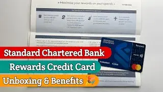 Standard chartered Reward Credit Card Unboxing & Benifits 🔥🎉| SC Credit Card (VD53)