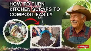 How to Turn Kitchen Scraps to Compost Easily | DIY Compost Bin for Organic Gardening
