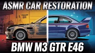 Asmr Car Restoration! Full Restoration of a BMW M3 GTR E46 Most Wanted from Total Disrepair to New