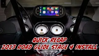 An Awesome 2013 Harley Davidson&reg; Road Glide Stage 4 Install with the Soundstream HDHU.9813RG!