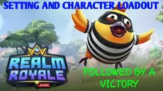 Realm Royale (I_TANK_NOOBS settings/character loadout) with victory Gameplay