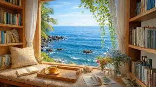 Soft Guitar by the Sea 🌊 Ocean Waves Ambience for Deep Relaxation, Focus & Sleep