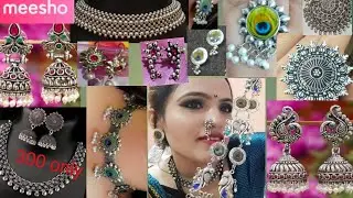 Meesho Oxidize Jewellery Haul meshoo Affordable oxidize Jewellery Haul Under (300) earrings/set/ring