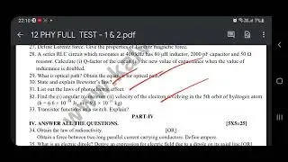 12th physics Model public question paper 2022@vivekmathsscience1013