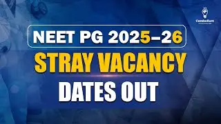 NEET PG Stray Vacancy Round 2026: Dates OUT! #neetpg #neetpgupdates