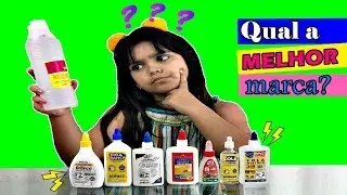 DUELO - TESTANDO E AVALIANDO MARCAS DE COLAS PARA FAZER SLIME #1