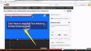 How to Embed External Website links in YouTube Videos
