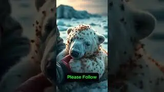 A polar bear injured by millions of barnacles was successfully rescued by Brave Rescue Waves team