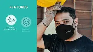 Kawach Standard Mask | Reusable & Washable|99% Filtration |Anti Pollution  |Cotton Protective Mask