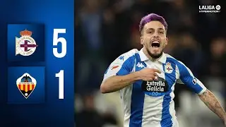RC DEPORTIVO 5-1 CD CASTELL&Oacute;N | Resumen jornada 20 LaLiga Hypermotion 2024-2025