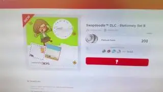 Free Giveaway Swapdoodle Stationary set B nintendo 3DS