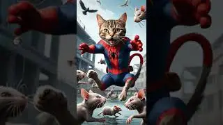 The character of a black cat bites a fish bone #aistory #ai #aicat #aicatshorts #cat #catlover #cute