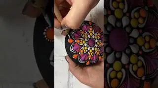 mandala stone art ✨acrylic painting dotting tools rockart