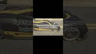 Top 5 fastest cars in GTA V storymode (Ranked Slow to Fast) #gta #gta5 #gtav #youtubeshorts #gamer