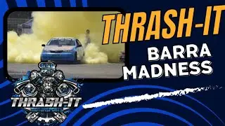 Ford Falcon Barra 4.0L BURNOUT Yellow smoke Limiter Bashing Madness