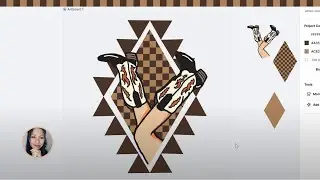 Tutorial #24 &ndash; How to Design Cowgirl Boots Inside an Aztec Pattern | DPIXXI