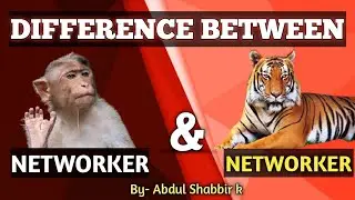 Monkey Networker & Tiger Networker Difference | Abdul Shabbir K | 8904155491