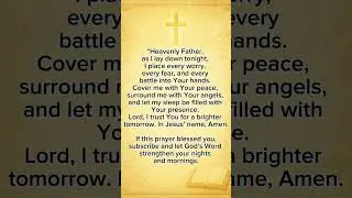 Powerful Night Prayer Before Sleep TrustGodforPeace&Protection#shorts #NightPrayer#PrayerBeforeSleep