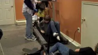 skakebord treadmill wipe out