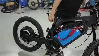 72V15000W 21INCH motorcycle wheel stealth bomber ebike test before shipment  on 20250817